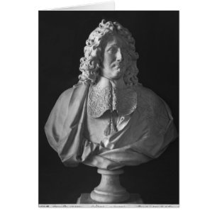 Bust från Jean-Baptiste Colbert de Torcy Hälsningskort