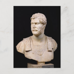Bust från kejsare Hadrian på Kreta Vykort
