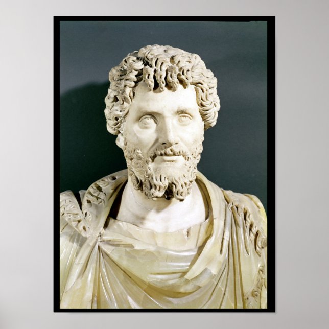 Bust från kejsare Septimus Severus Poster (Framsidan)