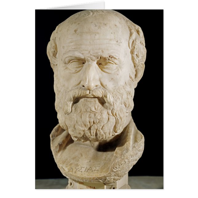 Bust från Lysias Hälsningskort (Framsidan)