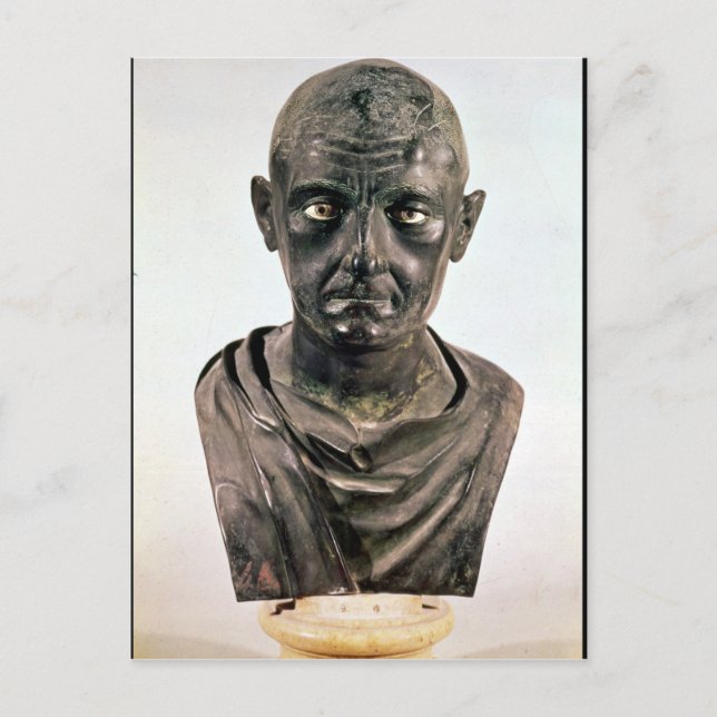 Bust från Publius Cornelius Scipio "Africanus" Vykort (Framsida)