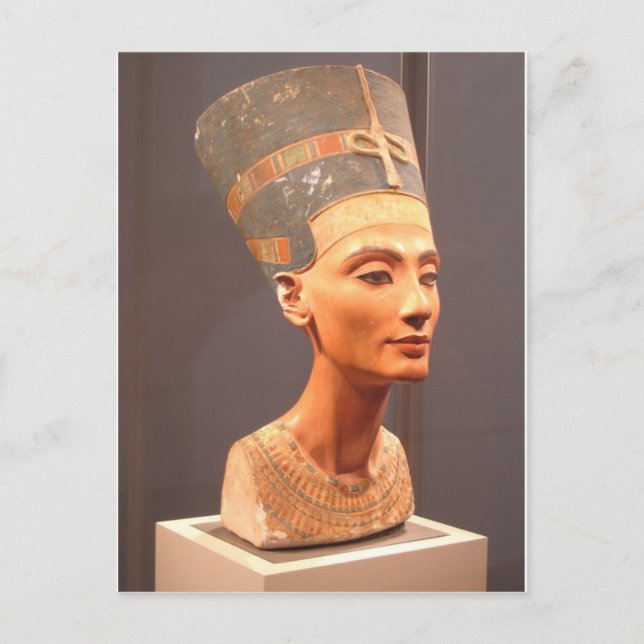 Bust från Queen Nefertiti Vykort (Framsida)