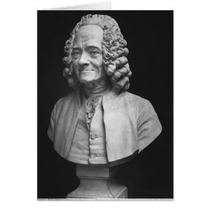 Bust från Voltaire Hälsningskort