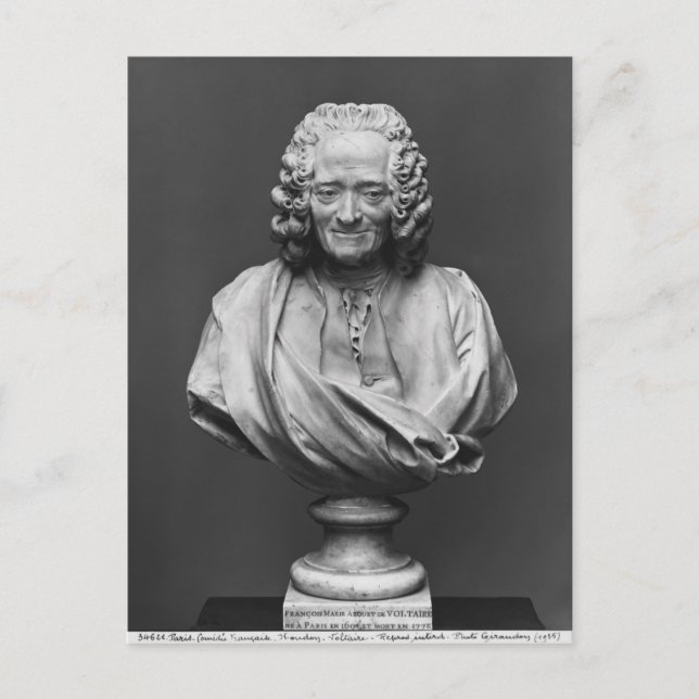 Bust från Voltaire Vykort (Framsida)