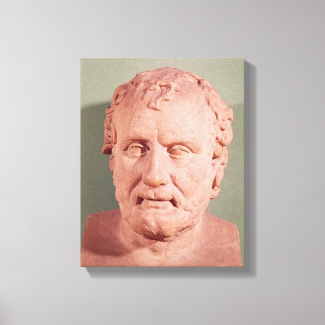 Bust of Eschinus, c.480-476 BC Canvastryck (Framsida)