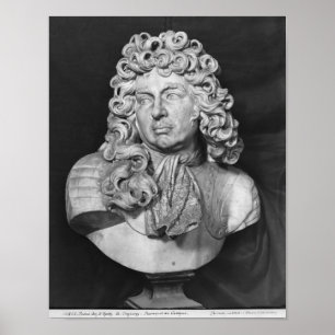 Bust of Francois de Crequy, 1690 Poster