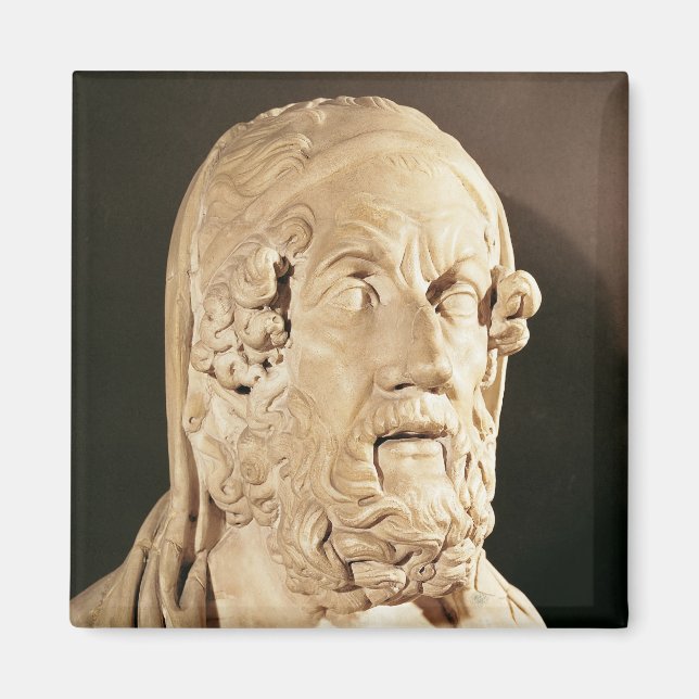 Bust of Homer, hellenistisk period Magnet (Framsidan)