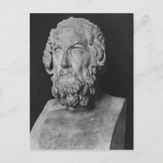 Bust of Homer, hellenistisk period Vykort (Framsida)