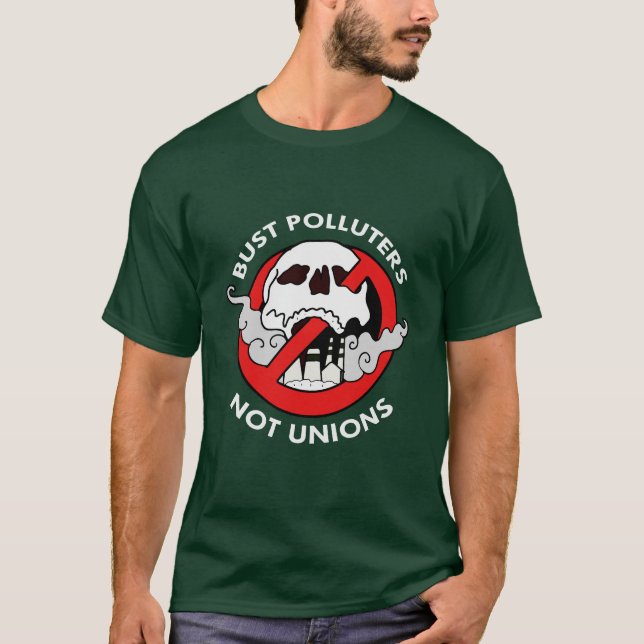 Bust Polluters T-Shirt (Framsida)