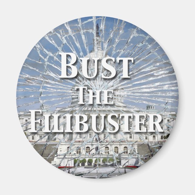 Bust the Filibuster Magnet (Framsidan)