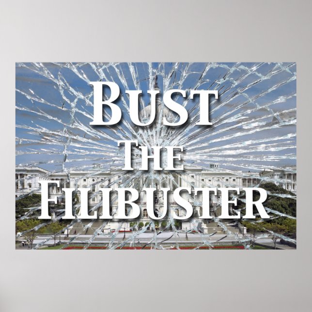 Bust the Filibuster Poster (Framsidan)