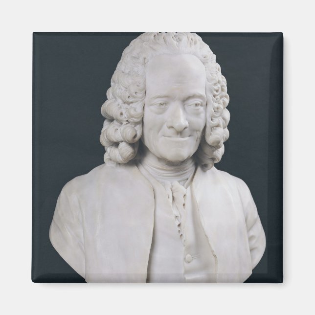 Bust till Francois Marie Arouet de Voltaire 1778 Magnet (Framsidan)