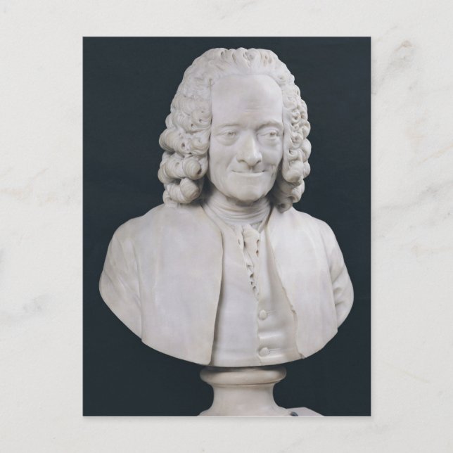 Bust till Francois Marie Arouet de Voltaire 1778 Vykort (Framsida)