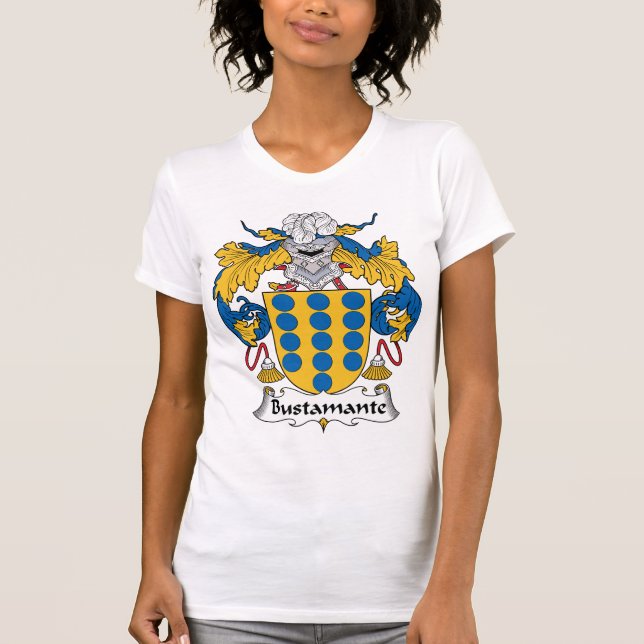 Bustamante familjvapensköld tee shirt (Framsida)