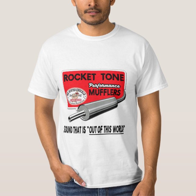 Busted Knuckle Garage MUFFLER SHOP T-Shirt (Framsida)