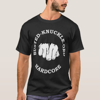 Busted-Knuckle.org Hardcore nävelogotyp Tee Shirt