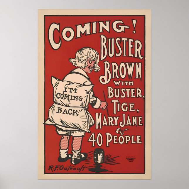 Buster Brown Vintage Poster (Framsidan)