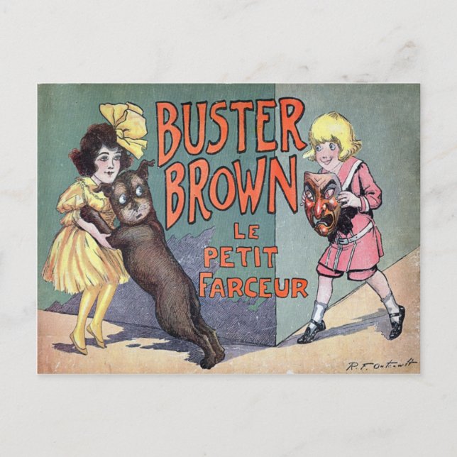 Buster Brown Vykort (Framsida)