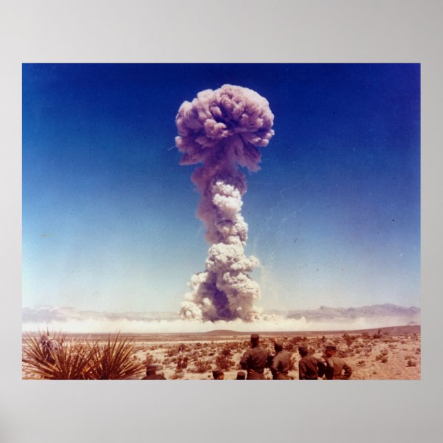 Buster-Jangle 1951, provoperation mot kärnvapen Poster (Framsidan)