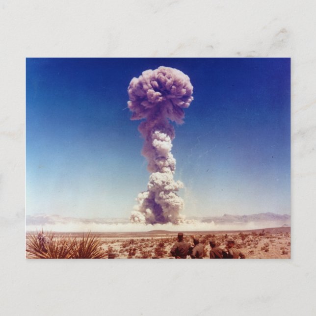 Buster-Jangle 1951, provoperation mot kärnvapen Vykort (Framsida)