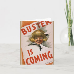 Buster, Prankster är på väg! Födelsedag Kort