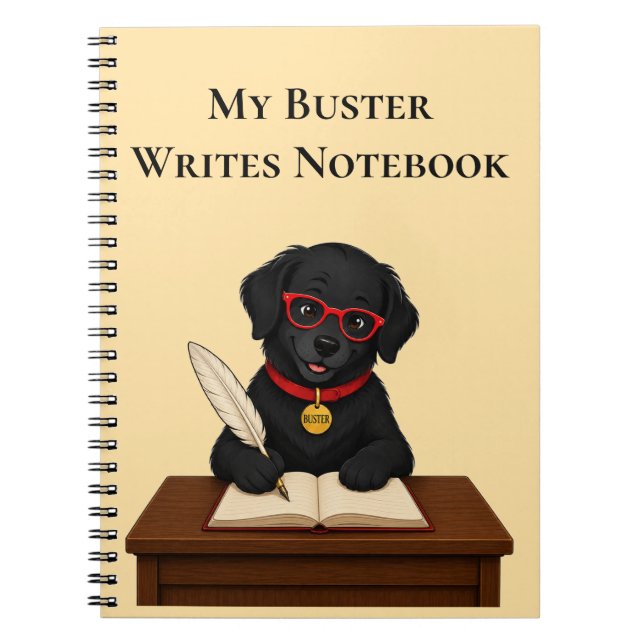 Buster Writes – Spiralblock för författare (Framsidan)