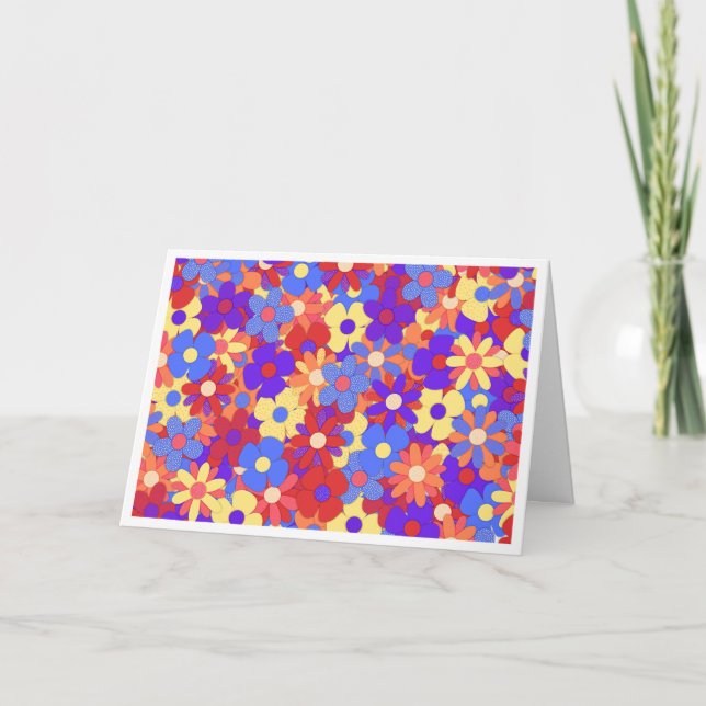 Bustling Bouquet-kort Kort (Framsida)