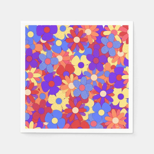 Bustling Bouquet Napkins Pappersservett (Framsidan)