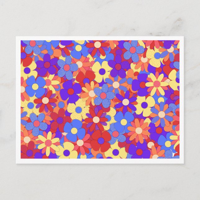 Bustling Bouquet-vykort Vykort (Framsida)