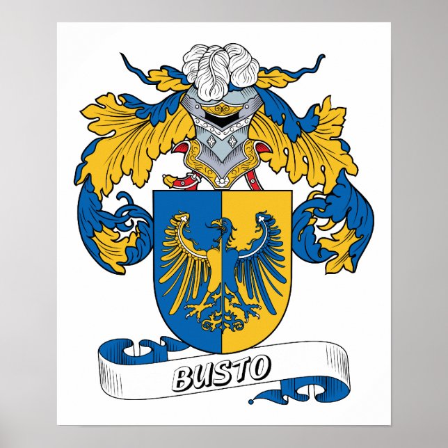 Busto Family Crest Poster (Framsidan)