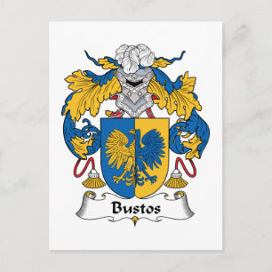 Bustos Family Crest Vykort
