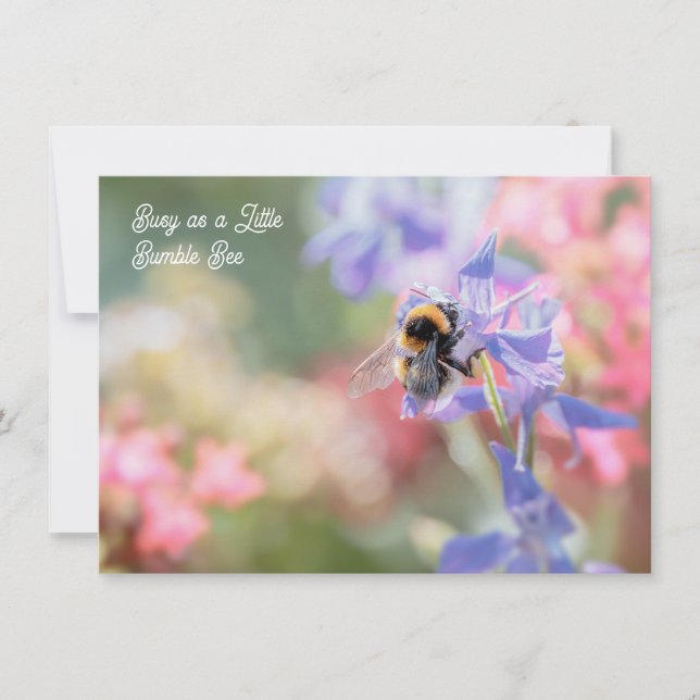 "Busy as a Little Bumble Bee" Soft Pastel Flowers (Framsida)