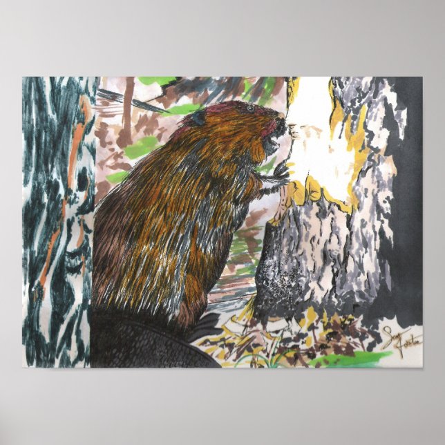 Busy Beaver Poster (Framsidan)