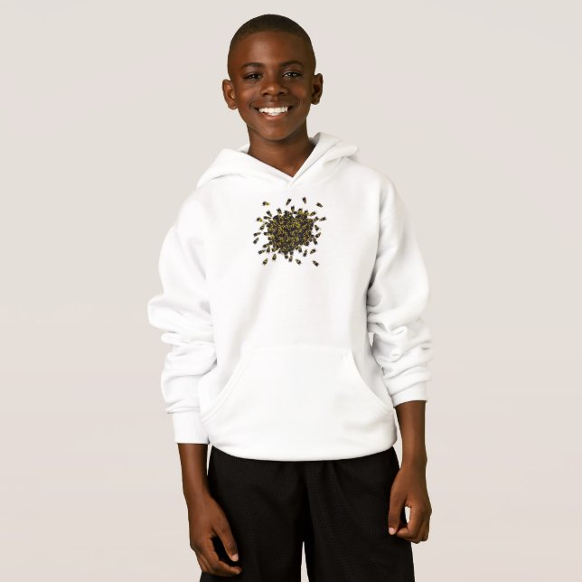 Busy Bee - Hoodie / Sweatshirt T Shirt (Hel framsida)