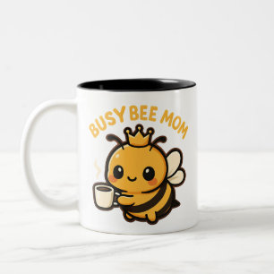 Busy Bee Mamma Coffee Bee Två-Tonad Mugg