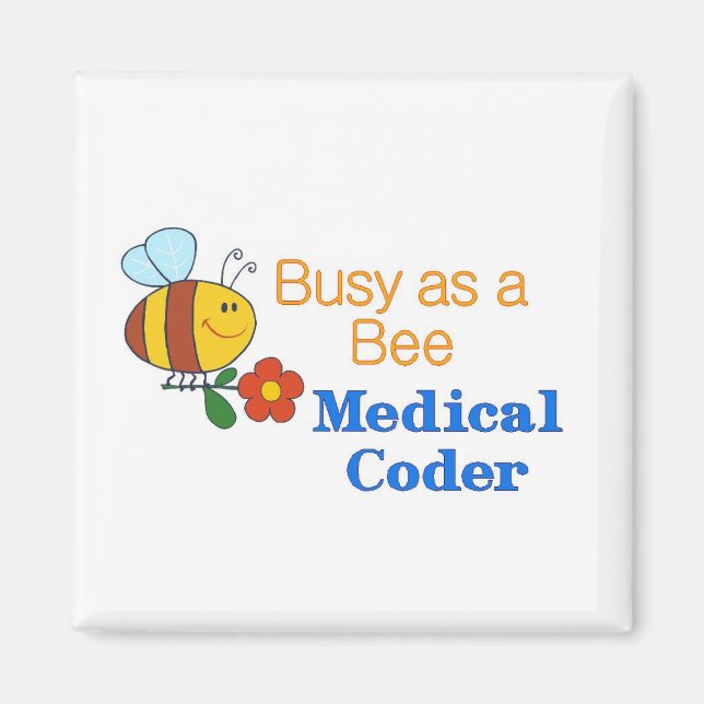 Busy Bee Medical Coder Magnet (Framsidan)