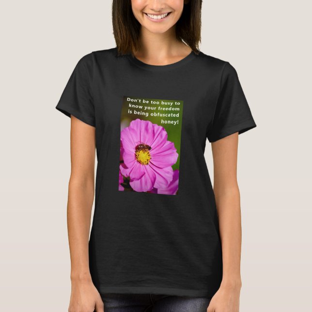 Busy Bee (mörk) T-Shirt (Framsida)