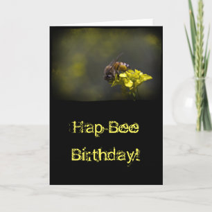 Busy Bee på Black Birthday Kort