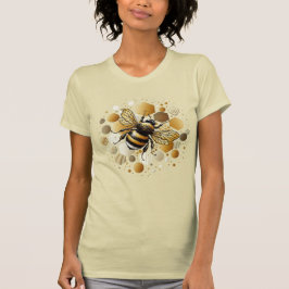 Busy Bee på Honeycomb: Hexagons and Circles T Shirt