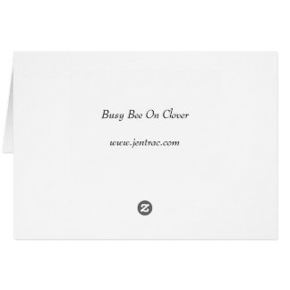Busy Bee på Klöver Hälsningskort