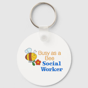 Busy Bee Social Worker Nyckelring