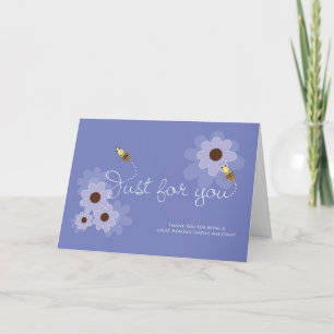 Busy Bees on Flowers for Admin Pro Assistants Tack Kort