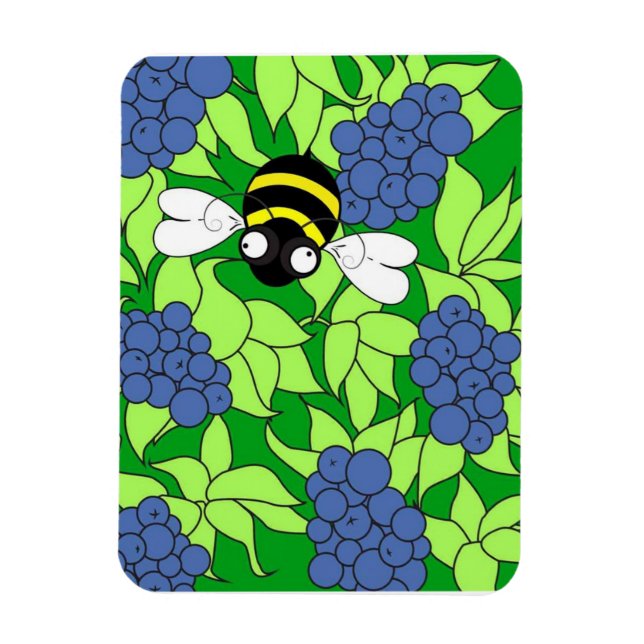 Busy Busy Bee Collection - Blueberry Delight Magnet (Vertikal)