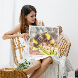 Busy Busy Busy honey Bee Watercolor Painting (nyan Canvastryck