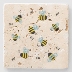 Busy Buzzing Bees Distress Rustic Stenunderlägg