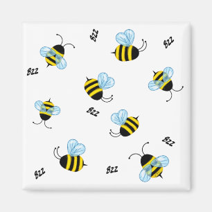 Busy Buzzing Humla Honeybees Magnet