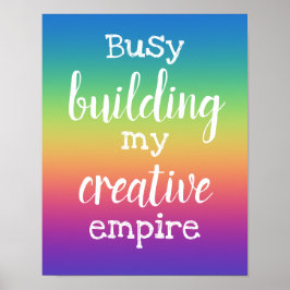 Busy Bygger mitt Kreativ Empire Rainbow Poster