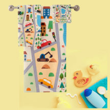 Busy City Roads Kids' Bath