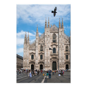 Busy Duomo Di Milano Fototryck