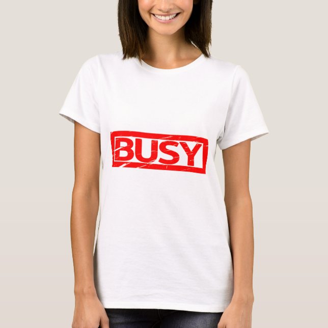 Busy Frimärke T Shirt (Framsida)